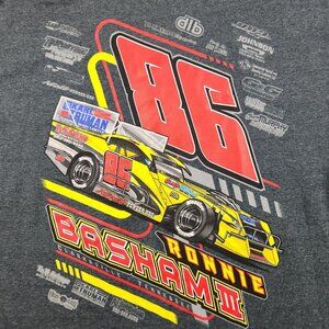 Men's Late Model Short Track Graphic Racing Shirt Large Racer Ronnie Basham #86